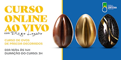 Imagem principal do evento CURSO AO VIVO - Ovos de Páscoa decorados com Diego Lozano