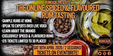 Online Spiced & Flavoured Rum Tasting by RumCask primary image