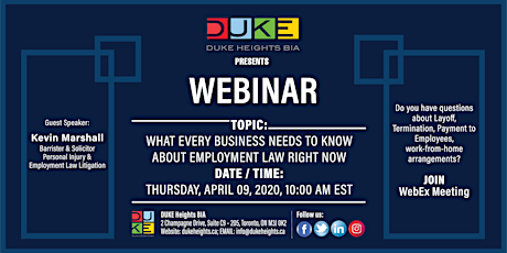 Webinar: What Every Business Needs to Know about Employment Law Right Now primary image