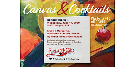 Canvas & Cocktails Painting Party at Perla Negra Mariscos Restaurant