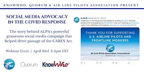 Webinar: Social Media Advocacy in the COVID Response primary image