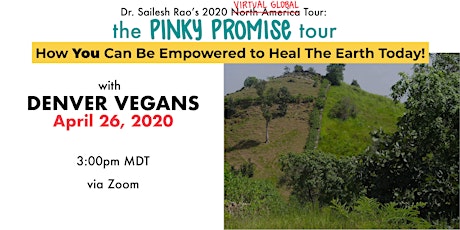 Pinky Promise Tour & Denver Vegans - Discussion with Dr. Sailesh Rao primary image
