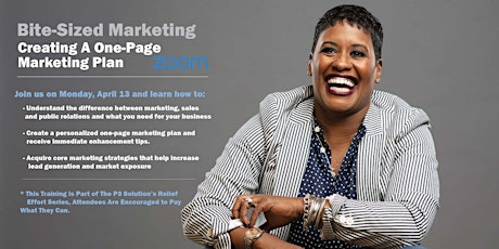 Bite-Sized Marketing : Creating a One-Page Marketing Plan primary image