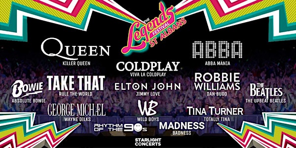 UPGRADED 2 DAY PASS - Legends Festival -  St Albans - 2021