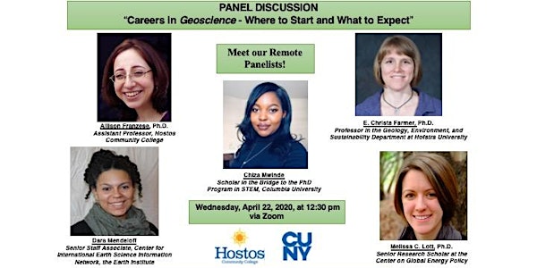 Panel Discussion: Careers in Geoscience - Where to Start and What to Expect