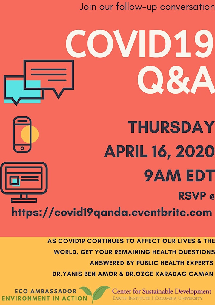 COVID19 Q&A with Public Health Experts image