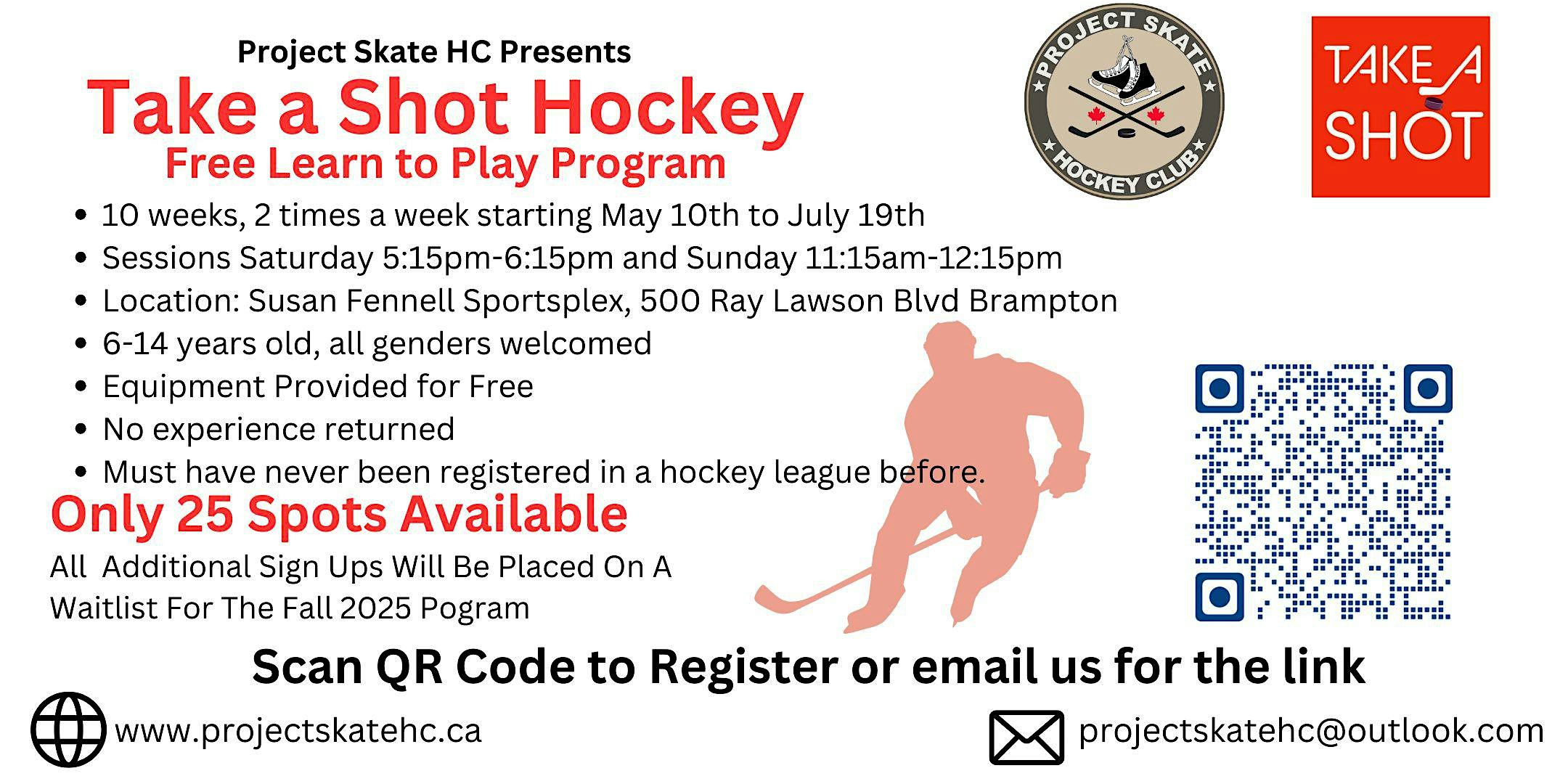 Learn to Play Hockey - May-July