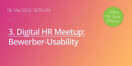 Hauptbild für Digital HR Meetup #3 - (virtuell)