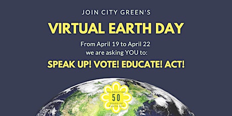 Imagen principal de Earth Day of Action - NOW VIRTUAL!