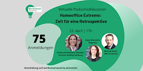 Hauptbild für Homeoffice Extreme: Zeit für eine Retrospektive | Online Podiumsdiskussion