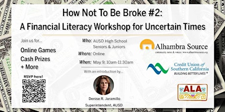 How Not To Be Broke #2: A Financial Literacy Workshop for Uncertain Times primary image