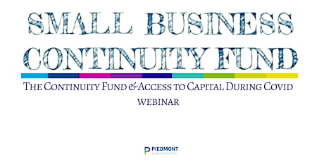 The Continuity Fund & Access to Capital During Covid primary image