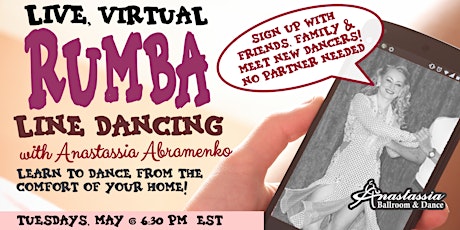 LIVE Online Rumba Line Dance Class