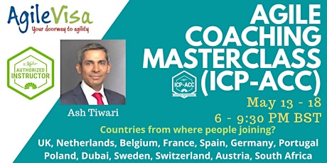 ICAgile Agile Coaching Masterclass - Online (ICP-ACC) - UK & Europe primary image