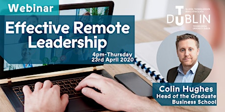 Effective Remote Leadership Webinar primary image