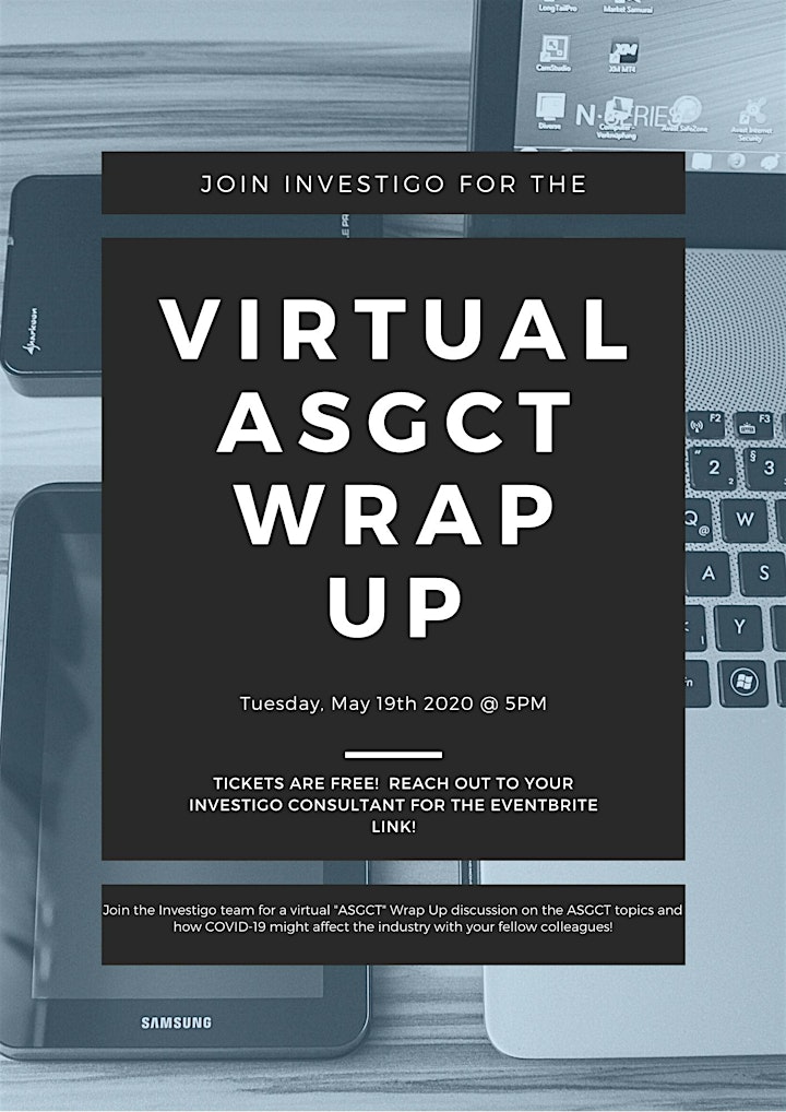 Investigo Virtual "ASGCT" Wrap Up image