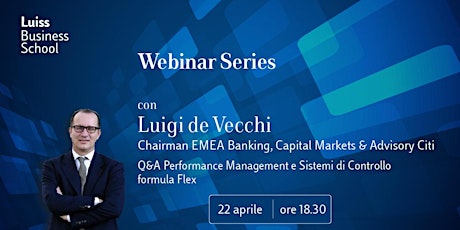 Immagine principale di Webinar Series con Luigi de Vecchi 
