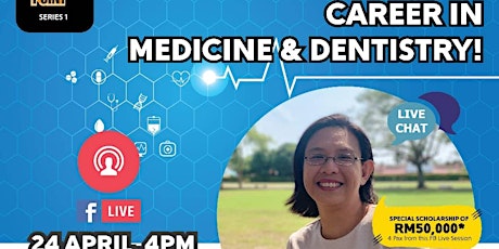 Primaire afbeelding van FB Live Session: Career in Medicine & Dentistry (Scholarship Available)