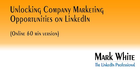 Unlocking Company Marketing Opportunities on LinkedIn (Remote version) primary image