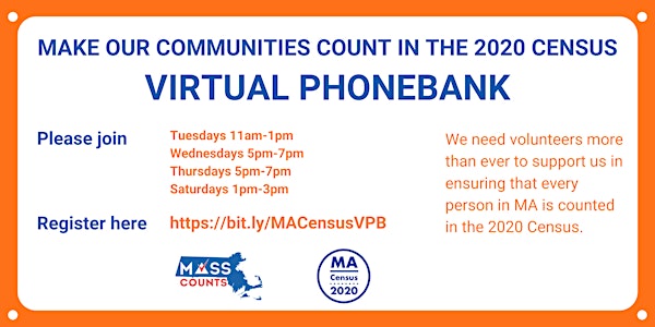 2020 Census: MA Virtual Phonebank
