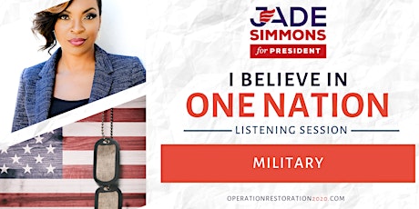 Virtual Listening Tour: Our Military primary image