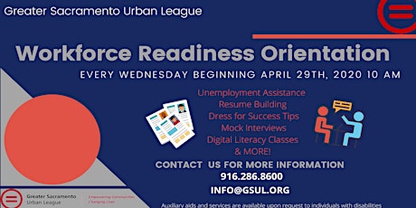 GSUL Workforce Readiness Orientation tickets