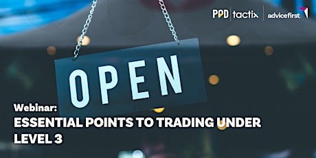 Webinar:  Essential Points to Trading  Under Level 3 primary image