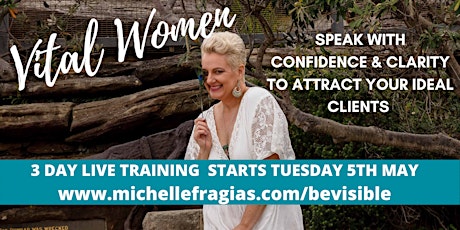 Confident Speaker For Women in Business - 3 Day Training primary image