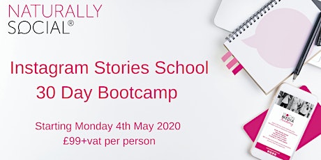 Instagram Stories School - 30 Day Bootcamp primary image