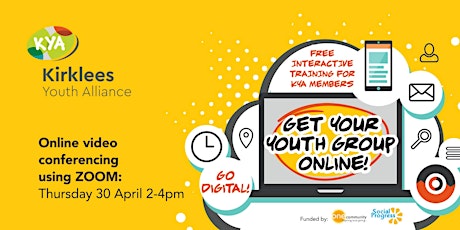 Hauptbild für KYA Webinar - How to run online youth groups using ZOOM