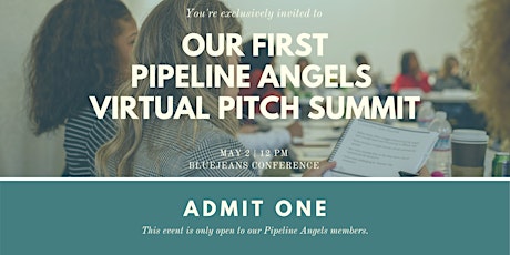 Pipeline Angels Virtual Pitch Summit (May 2020) primary image