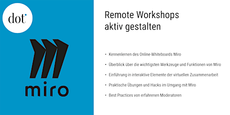dot remote training - Remote Workshops aktiv gestalten
