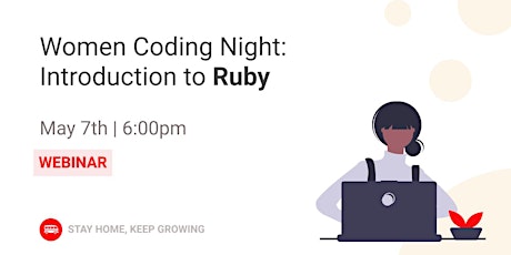 Immagine principale di [WEBINAR] Women Coding Night: Get started with Ruby 