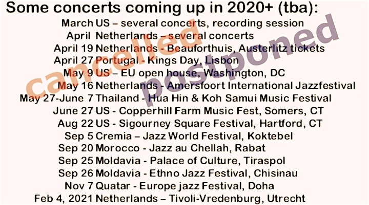 Free Music Series Jazz In The Garden 2 Tickets Fri May 1 2020