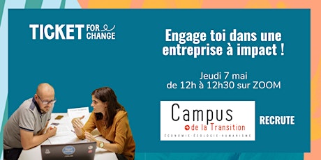 Image principale de Engage-toi dans une carrière à impact ! Le Campus de la Transition recrute