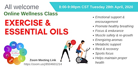 Online Wellness Class: Exercise & essential oils primary image