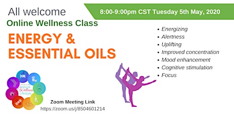 Online Wellness Class: Energy & essential oils primary image