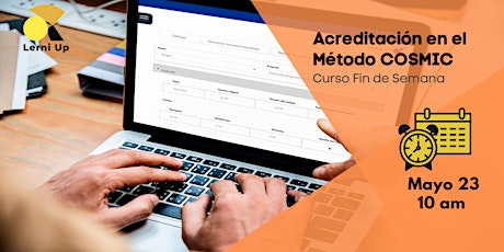 Imagen principal de ACREDITACIÓN EN EL METODO COSMIC, CURSO FIN DE SEMANA