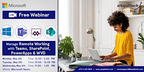 FREE Webinar & LIVE Demo on Microsoft Teams, PowerApps, SharePoint & WVD primary image