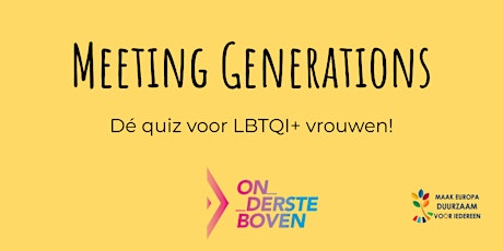 Primaire afbeelding van Meeting Generations - Online Quiz!