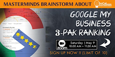 MasterMinds Brainstorm About GoogleMyBusiness 3-Pak Ranking primary image