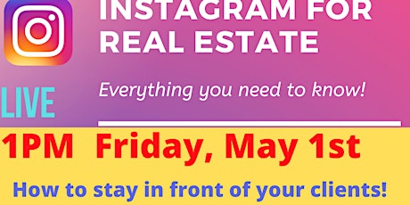 Free Instagram Live Training for Real Estate primary image