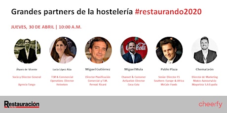 Imagen principal de Grandes partners de la hostelería #restaurando2020
