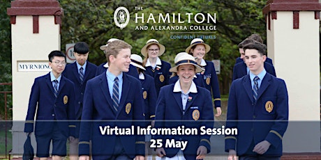 The Hamilton and Alexandra College Virtual Information Evening South Coast primary image