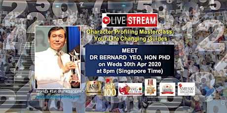 LIVE STREAM: Character Profiling Masterclass, Your Life Changing Guides primary image