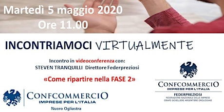 Immagine principale di VIDEOCONFERENZA FEDERPREZIOSI: INCONTRO SU FASE 2 