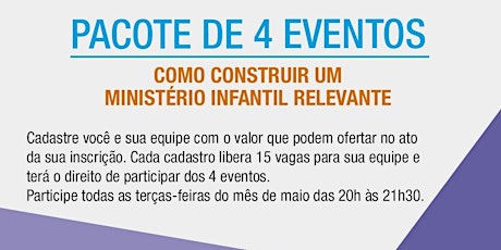Imagem principal do evento CONSTRUIR UM MINISTÉRIO INFANTIL RELEVANTE