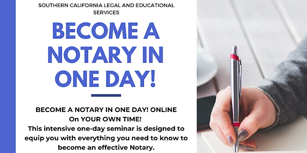 Become A Notary Online On Your Own Time Tickets Multiple Dates Eventbrite
