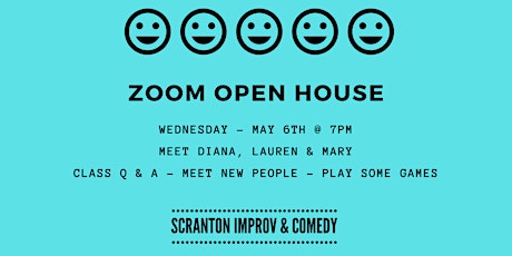 Scranton Improv & Comedy OPEN HOUSE Wed May 6th  at 7pm - Free! primary image