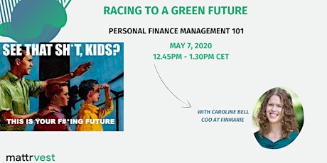 Racing to a Green Future: Personal Finance management 101 primary image